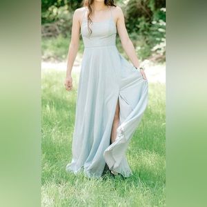 Light blue size 4 long formal